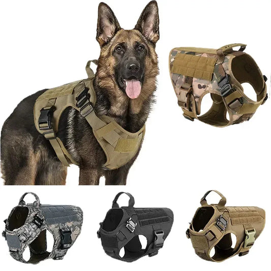 Tactical Militar Dog Harness for Large Dog Harness with Rope Reflective Dog Harness with Handle Labrador Retriever Chest Clothes