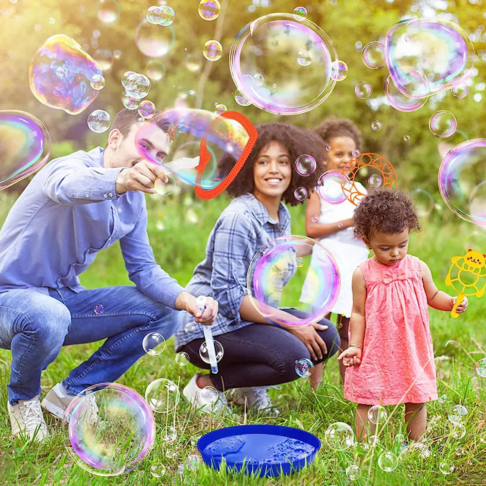 3/7Pcs Bubble Blowing Tools Soap Bubble Stick Set Bubble Blowing Toys Outdoor Kids Fun Toys Family Interactive Toys