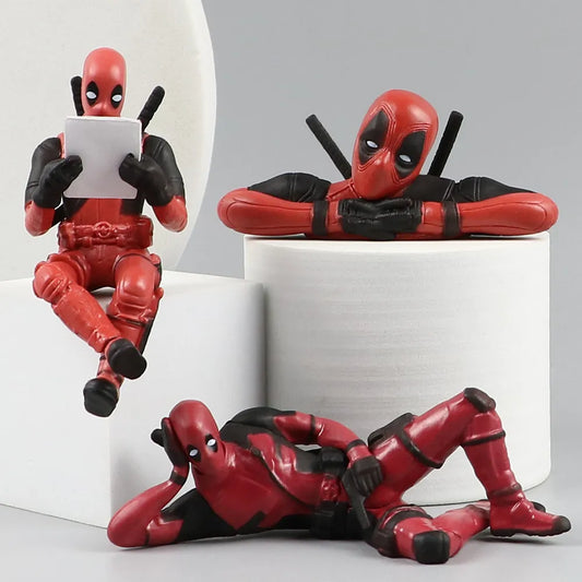 6 Desk Decoration Deadpool Car Home Office Marvel 8cm X-MAN Funny Cute Figure Model Toys