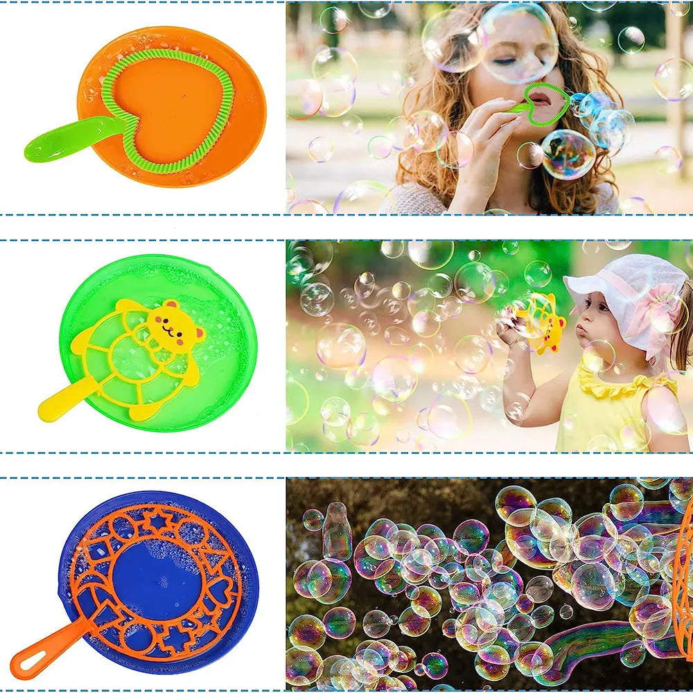 3/7Pcs Bubble Blowing Tools Soap Bubble Stick Set Bubble Blowing Toys Outdoor Kids Fun Toys Family Interactive Toys