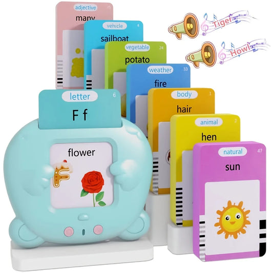 Learning Machine for Kid Talking Flash Cards Kindergarten Kids Language Electronic Audio Book Learn English Words Toys