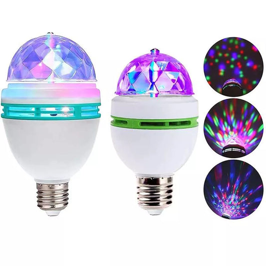 E27 LED RGB Lamp 9W 6W Bulb Magic Color Projector Auto Rotating Stage Light AC85-265V 220V 110V For Holiday Party Bar KTV Disco