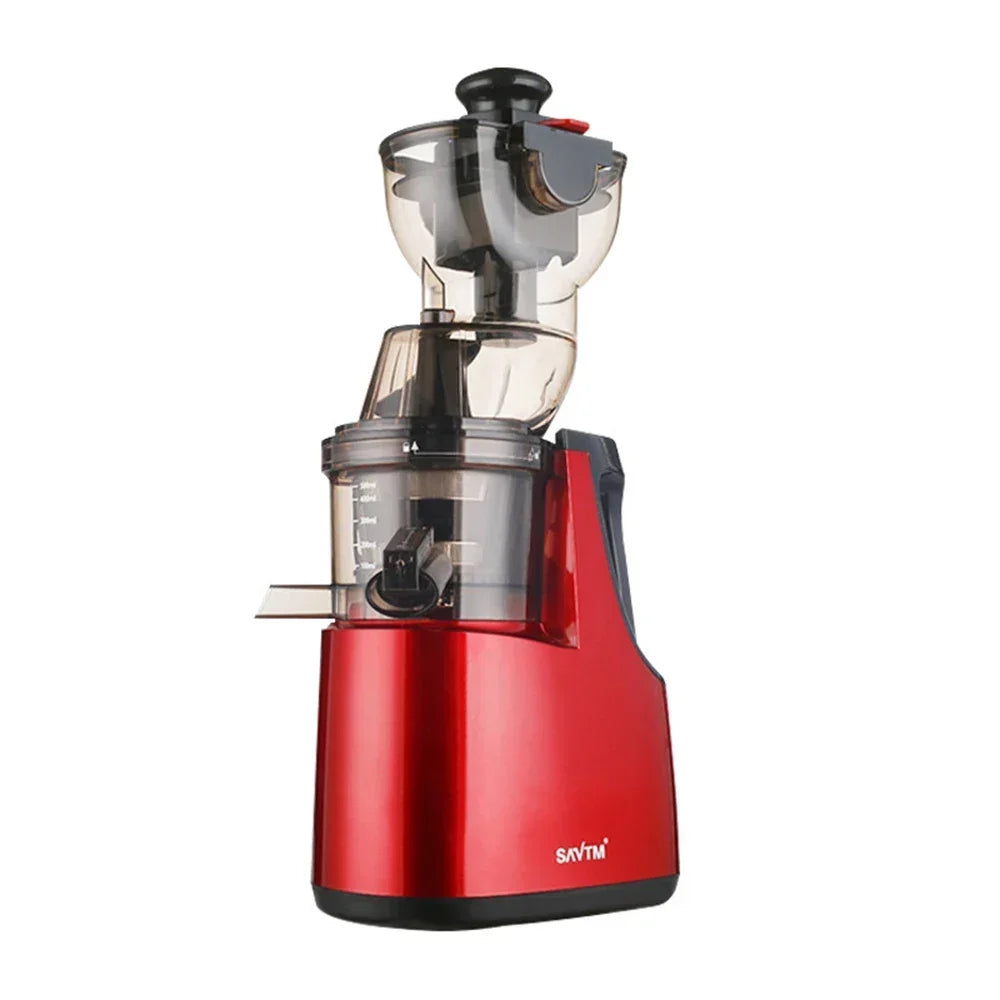 Compact Slow Masticating Juicer machines 7 inch Large Feed Chute, Easy to Clean, BPA Free, 500W Cold Press Juicer machine