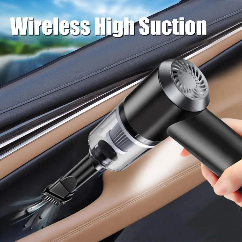 Handheld Wireless Car Vacuum Cleaner 45000pa Auto Vacuum Use Cleaner Home And Mini Car With Dual Battrery Built-in Vacuum