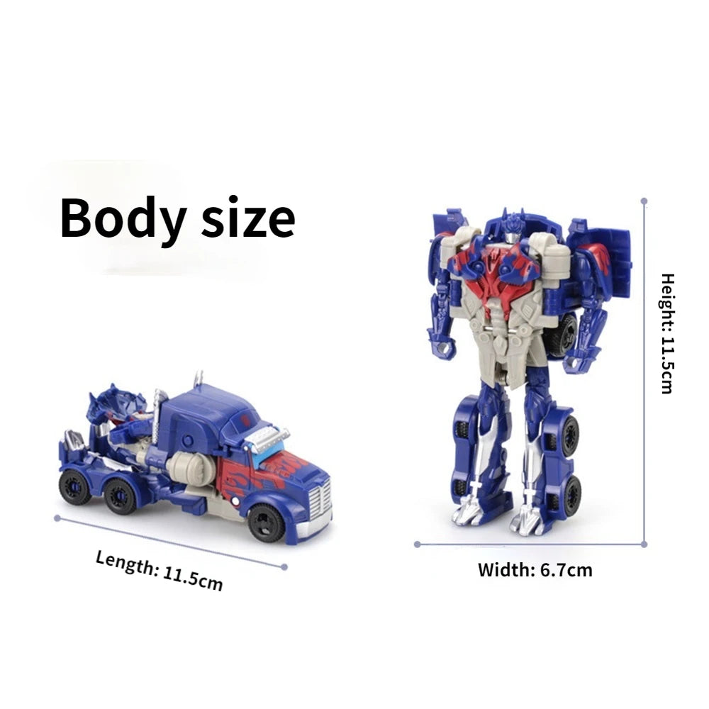 New Truck Dinosaur Transformation Robot Car Action Figures Plastic Mini Deformation Vehicle Model Toy For Kids Birthday Gift