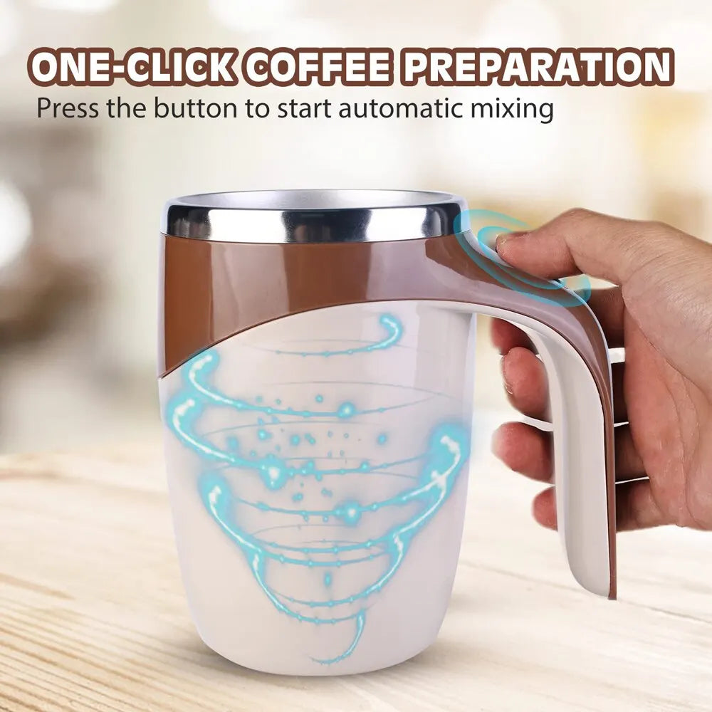 Automatic Stirring Magnetic Mug Rechargeable Model Stirring Coffee Cup Electric Stirring Cup Lazy Milkshake Rotating Cup