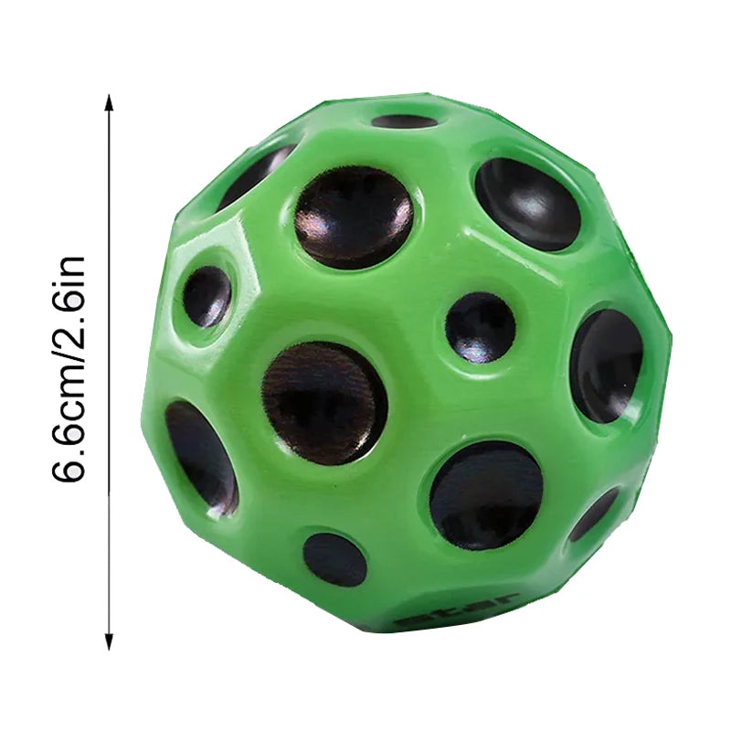 Useful Hole Ball Kids Indoor Outdoor Games Sport Toys PU Anti Gravity Stress Rubber Bounce Ball 66mm Extreme High Bouncing Ball