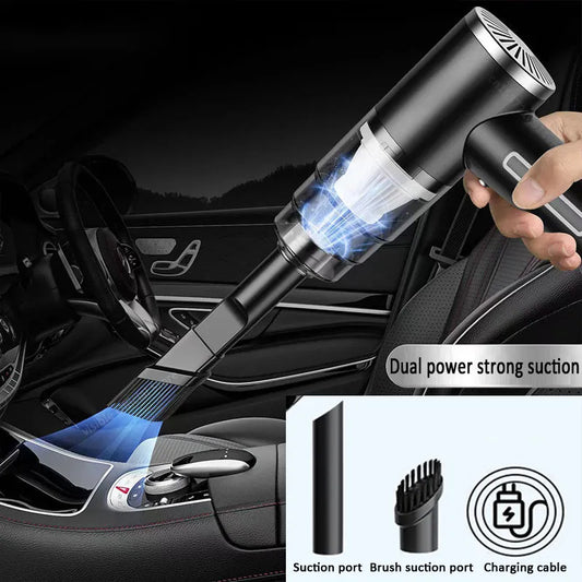 Handheld Wireless Car Vacuum Cleaner 45000pa Auto Vacuum Use Cleaner Home And Mini Car With Dual Battrery Built-in Vacuum