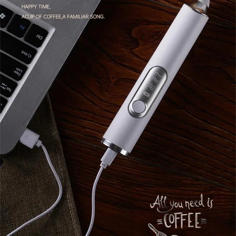Wireless Electric Milk Frother Whisk Egg Beater USB Rechargeable Handheld Coffee Blender Milk Shaker Mixer Foamer Food Blender