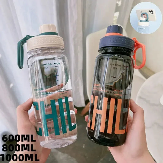 Large Capacity Water Bottle Gym Fitness Drinking Bottle Outdoor Camping Climbing Hiking Sports Shaker Cup Fashion Kettle