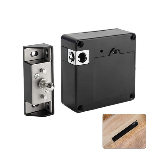 Smart Drawer Electronic RFID Door Lock Hidden DIY Wooden Cabinet Door Locks 13.56MHz RFID Tag IC Card New Easy To Install