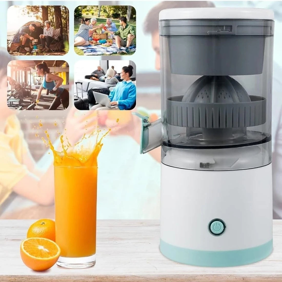 Electric Juicer Juice Cup Citrus Orange Lemon Squeezer USB Charging Kitchen Fruit Juicer Blender Fresh Separator Press Machine