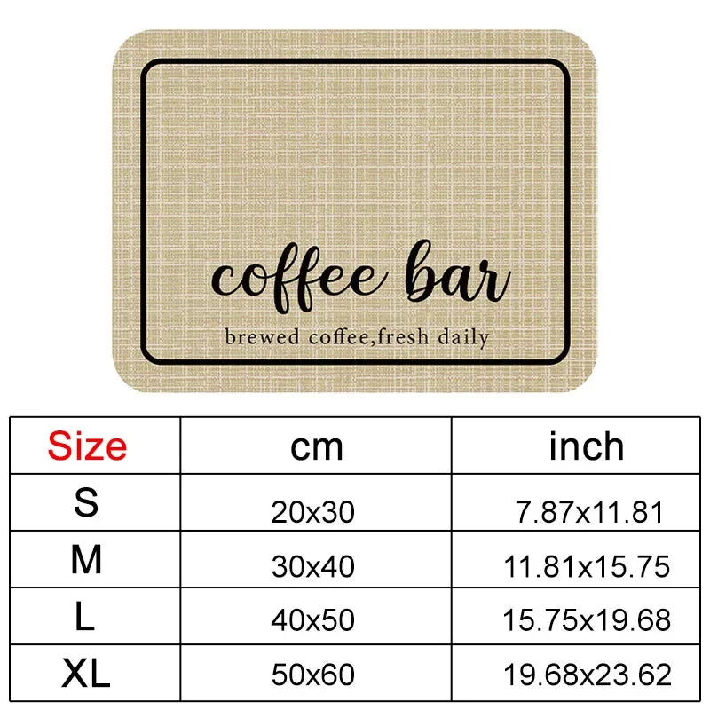 Coffee Mat Super Absorbent Draining Coffee