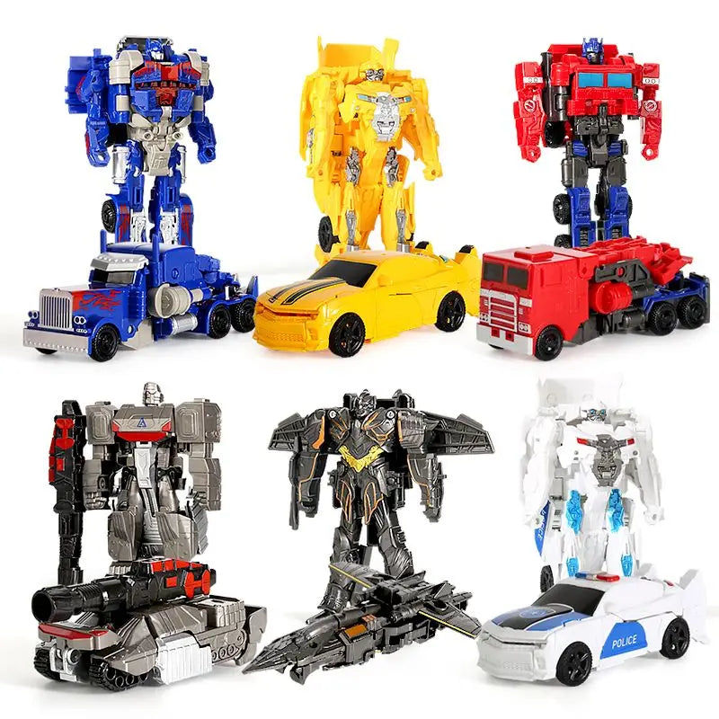 New Truck Dinosaur Transformation Robot Car Action Figures Plastic Mini Deformation Vehicle Model Toy For Kids Birthday Gift