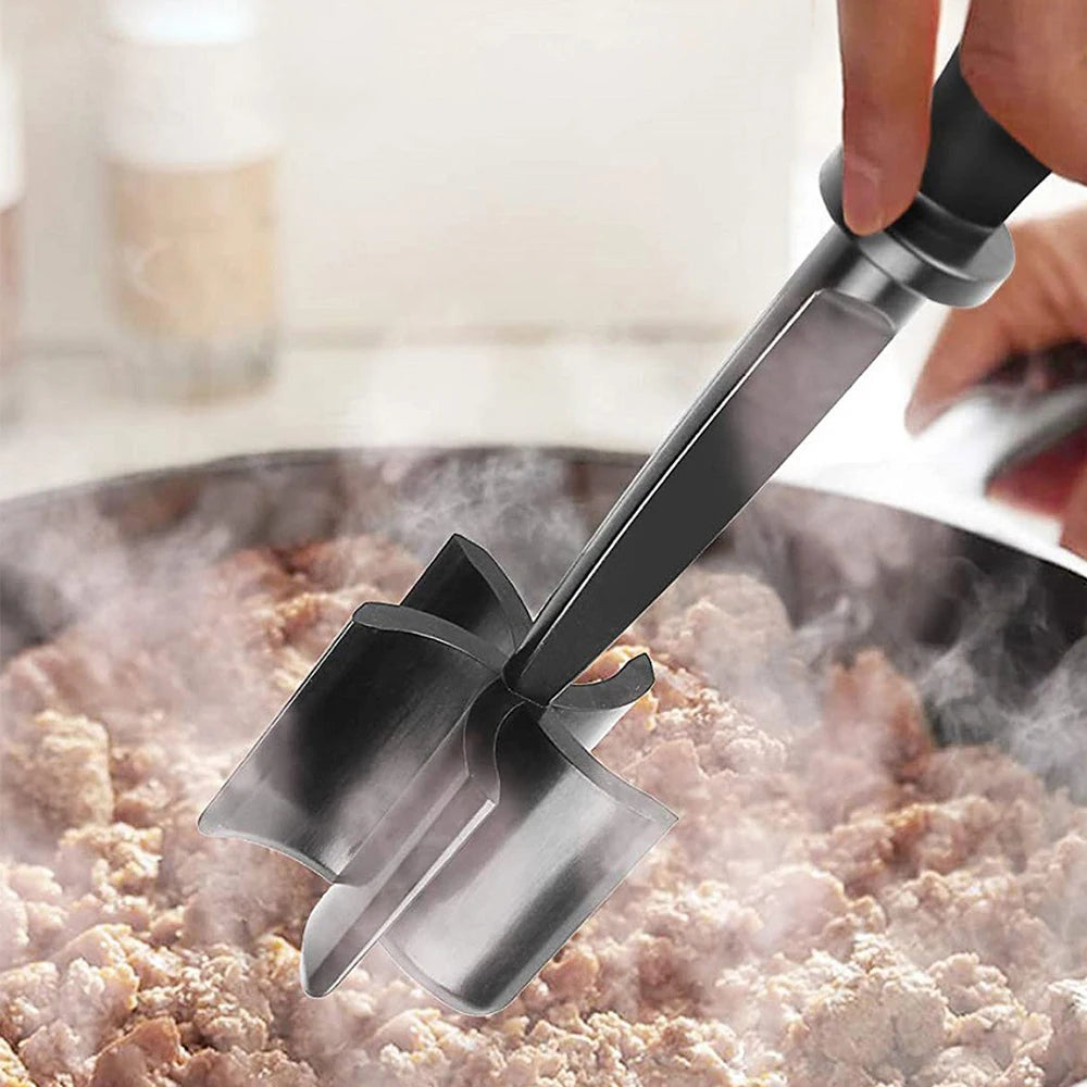 Meat Chopper Hamburger Chopper Heat Resistant Potato Beef Masher Smasher