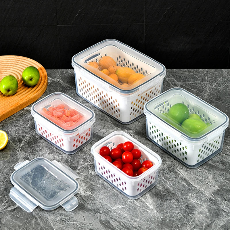 Refrigerator Storage Box Fridge Organizer Fresh Vegetable Fruit Boxes