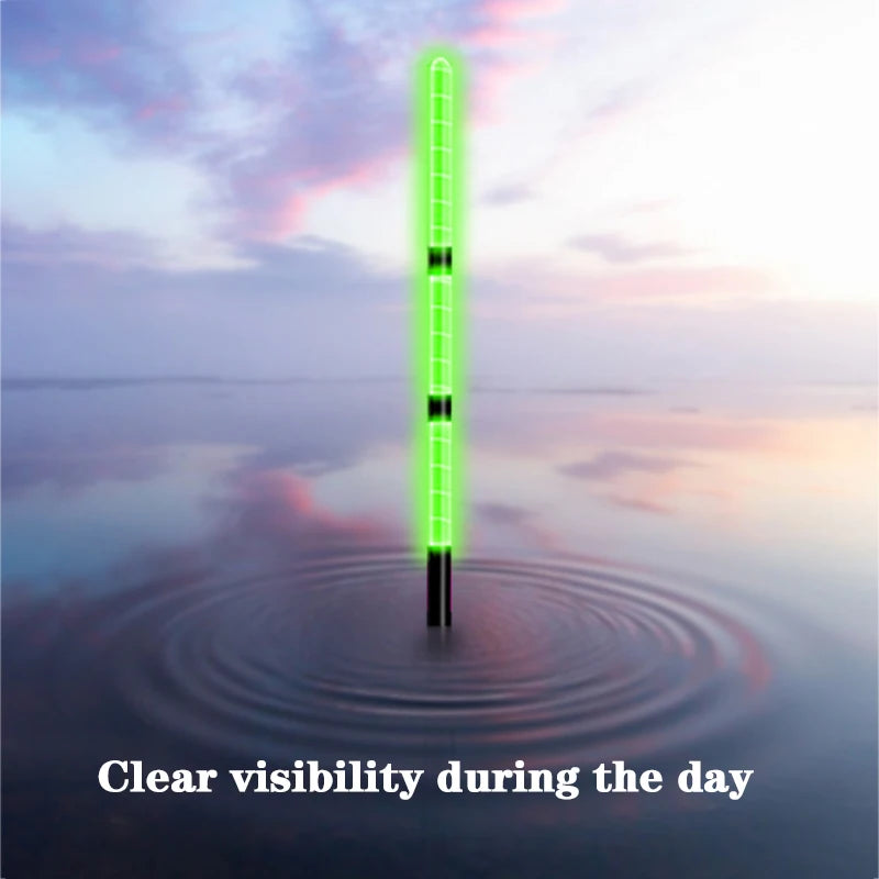 New Short Electronic Fishing Float With Luminous LED Gravity Sensing Color Change And Eye-catching Cloudy Sky Tail Fishing Float