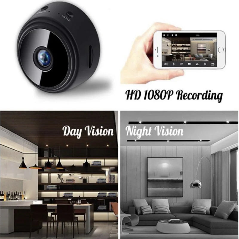 A9 1080p Hd Mini Camera Mini Magnetic Network Camera Black Smart Home Remote Monitor Security Protection Home Accessories