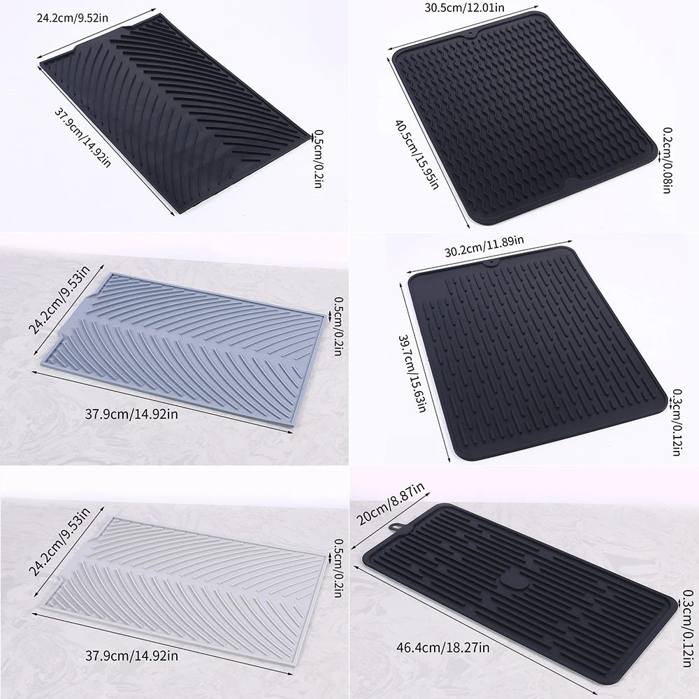 Silicone Drain Mat Board Bowl Dish Drying