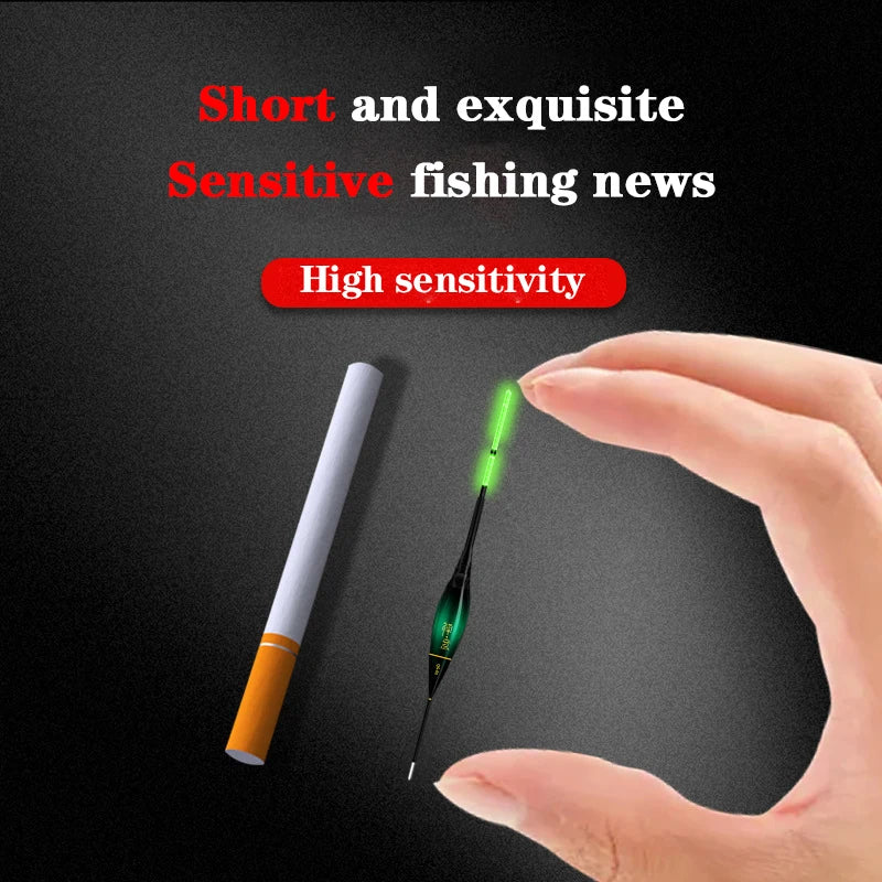 New Short Electronic Fishing Float With Luminous LED Gravity Sensing Color Change And Eye-catching Cloudy Sky Tail Fishing Float