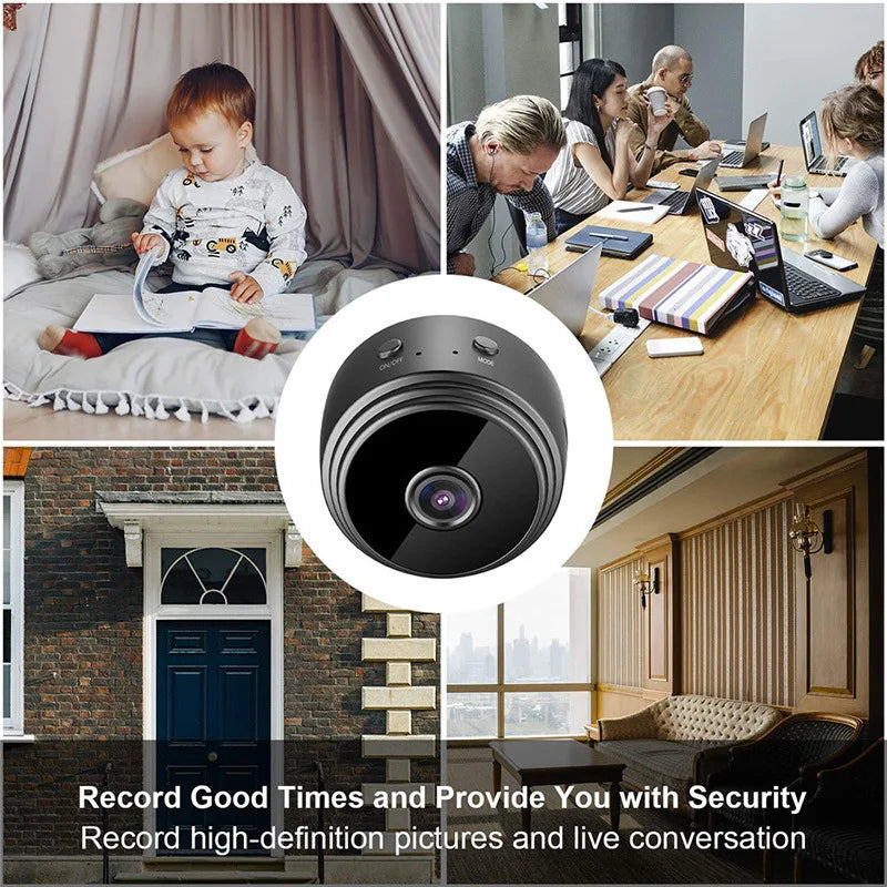 A9 1080p Hd Mini Camera Mini Magnetic Network Camera Black Smart Home Remote Monitor Security Protection Home Accessories