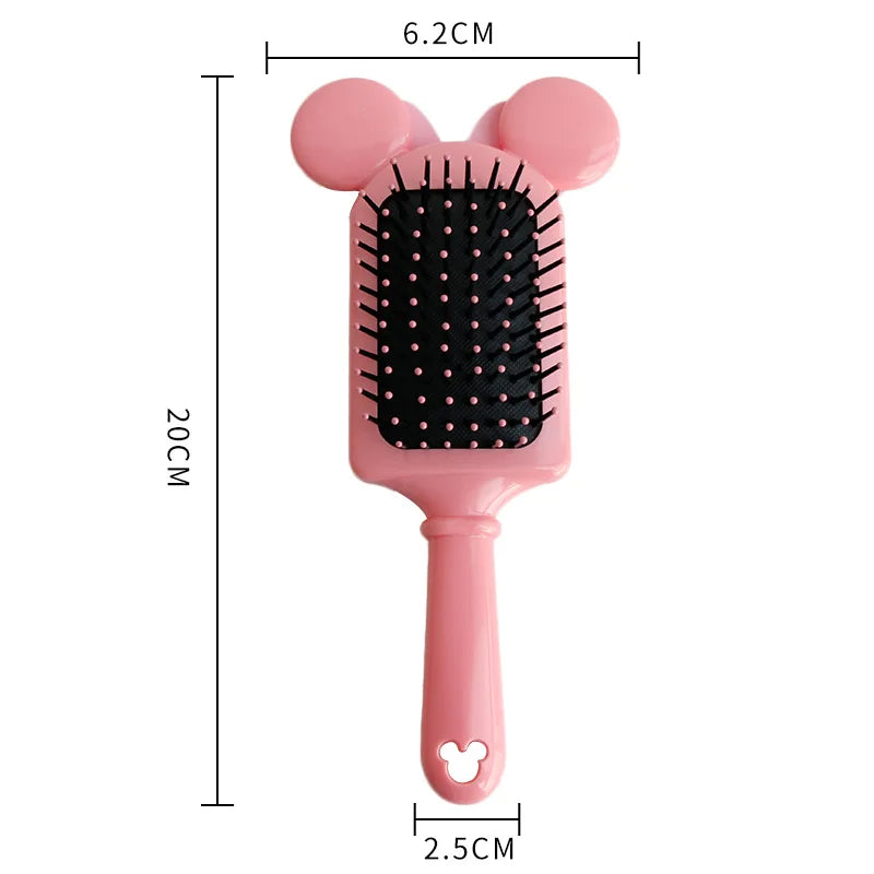 Disney Air Cushion Massage Combs Stitch Mickey Minnie Cartoon Anime Figures Hair Brush Hairdressing Tool Haircare Kids Toys Gift