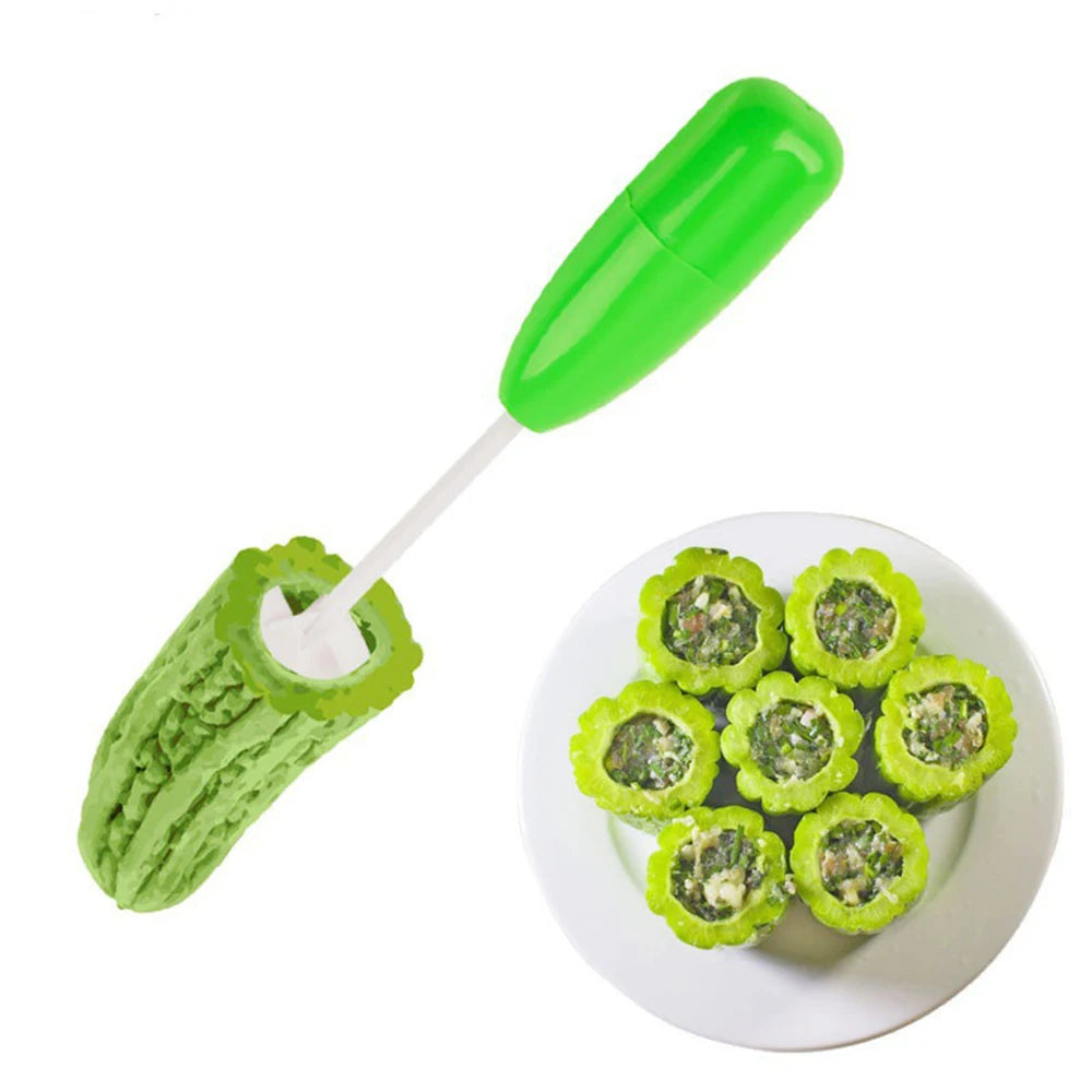 Veggie Corkscrew Carver Set Vege Drill Digging Device Corer Vegetable Spiral Cutter Spiralizer Kitchen Gadget